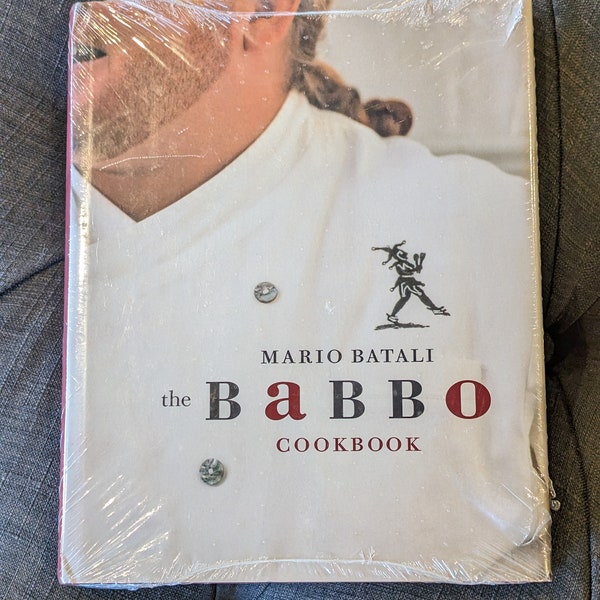 Mario Batali the Babbo Cookbook, 2002 Italian Cuisine Cooking - New Hardback with Dust Jacket in Plastic Wrap