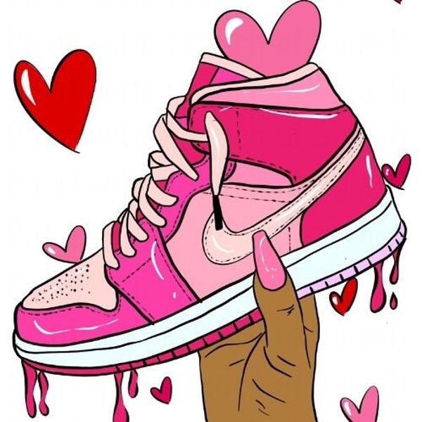 Nike and hearts