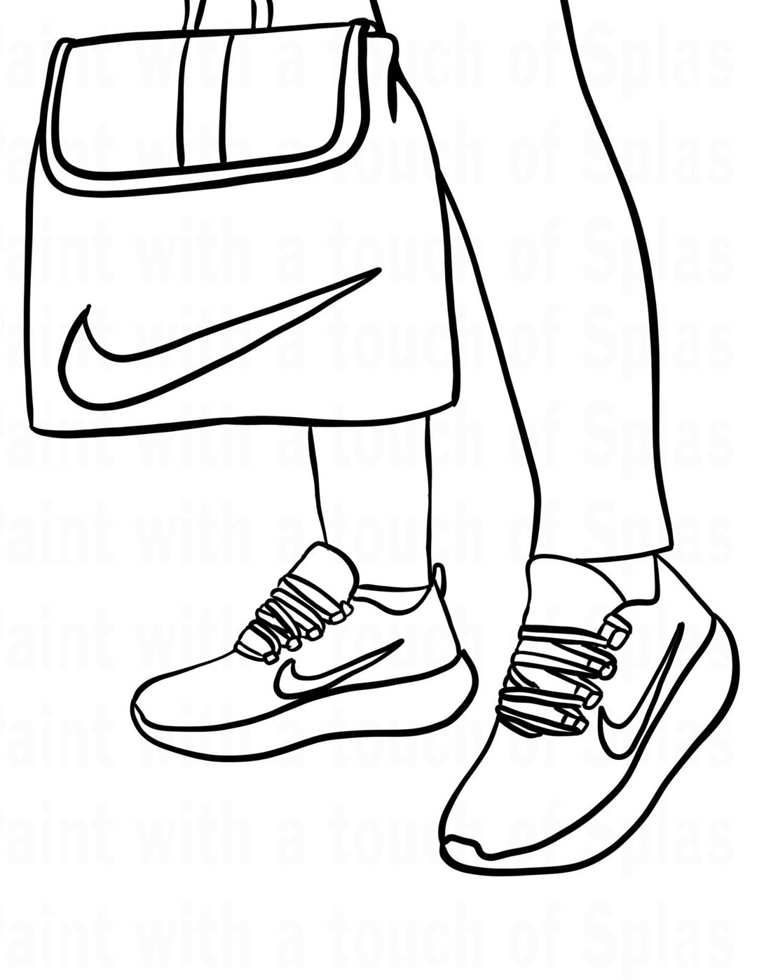 nike shoes and purse