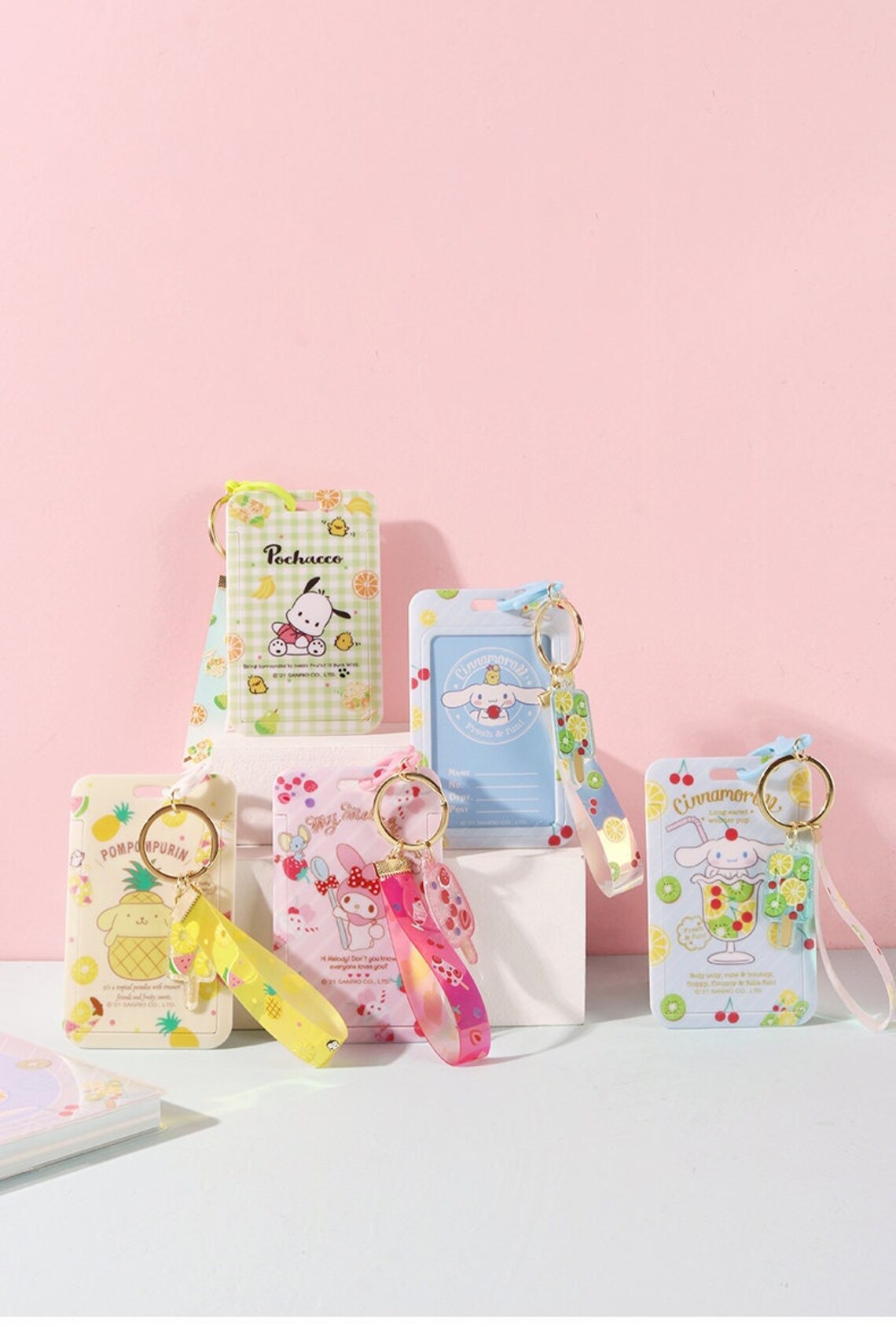 Authentic Sanrio Photocard Holder With Keychain Kpop Card Etsy