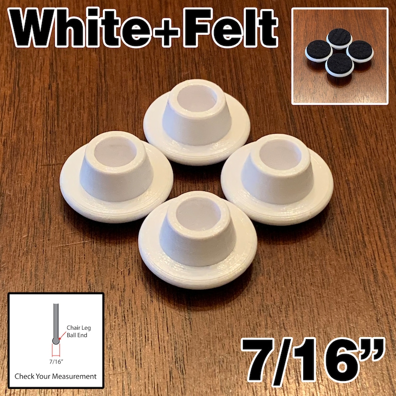 Replacement Chair Glides Set of 4 Etsy