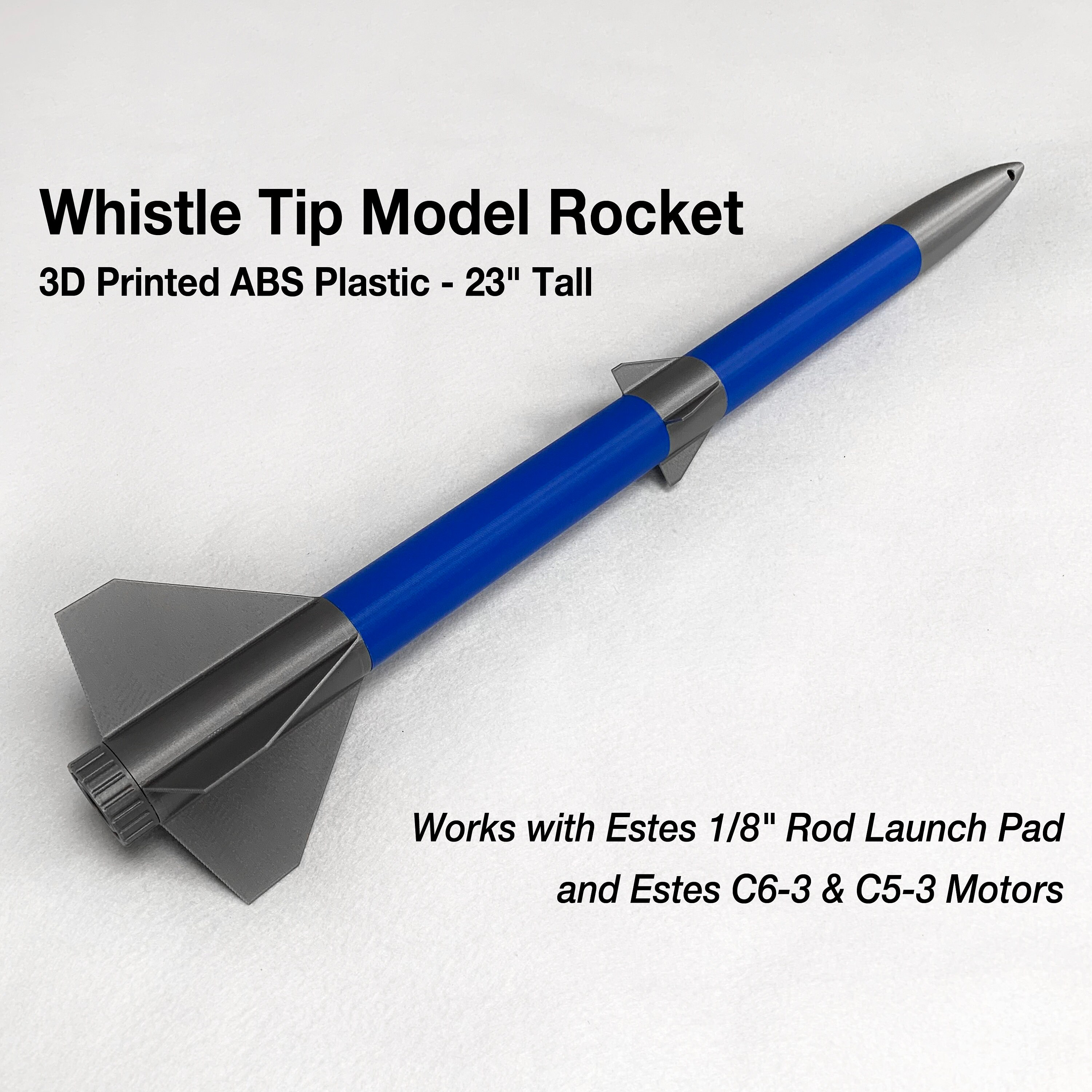Whistle Tip Rocket Flying Model Rocket Etsy