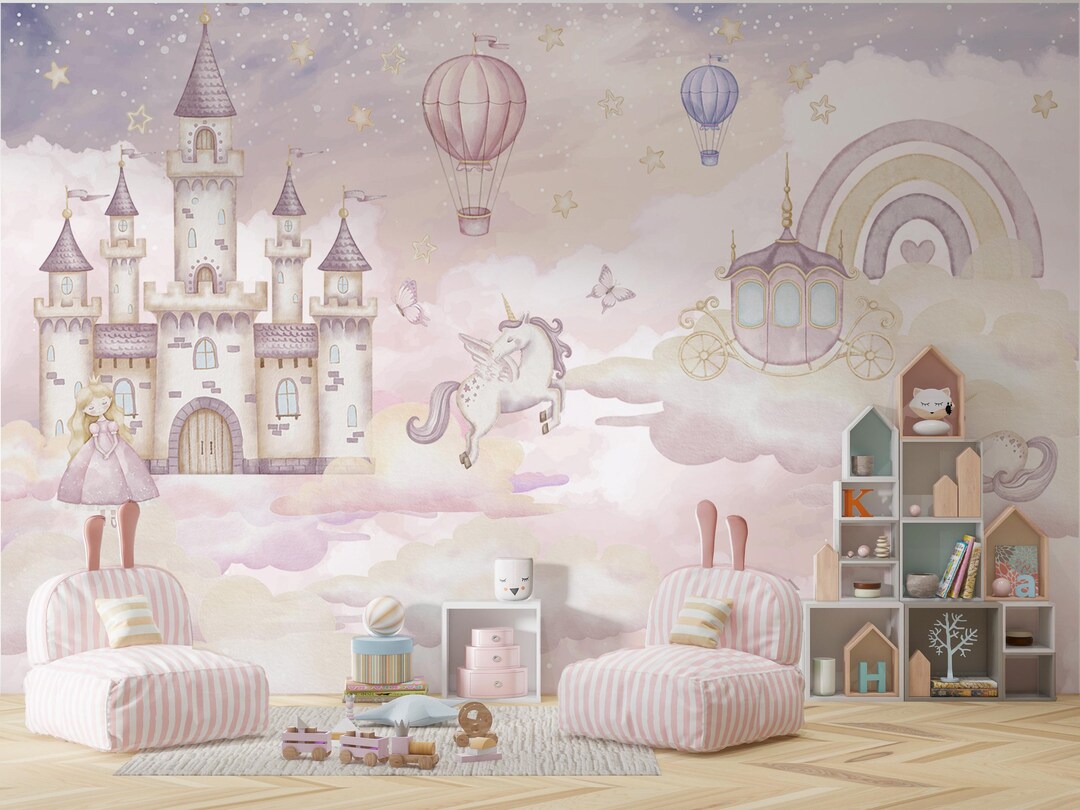 Kids Wallpaper | Peel and Stick Wall Mural | Nursery or Bedroom Decor ...