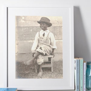 Little black boy art, African art, minimal african art, wall decor art, printable download, african home decor, african american art