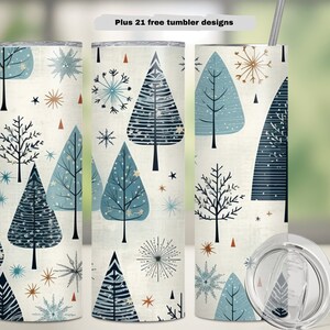 Vintage Christmas Tumbler Bundle, Xmas Tumbler Wrap, 20oz Sublimation Tumbler Designs, 20oz Skinny Straight Tumbler, Holiday Download PNG