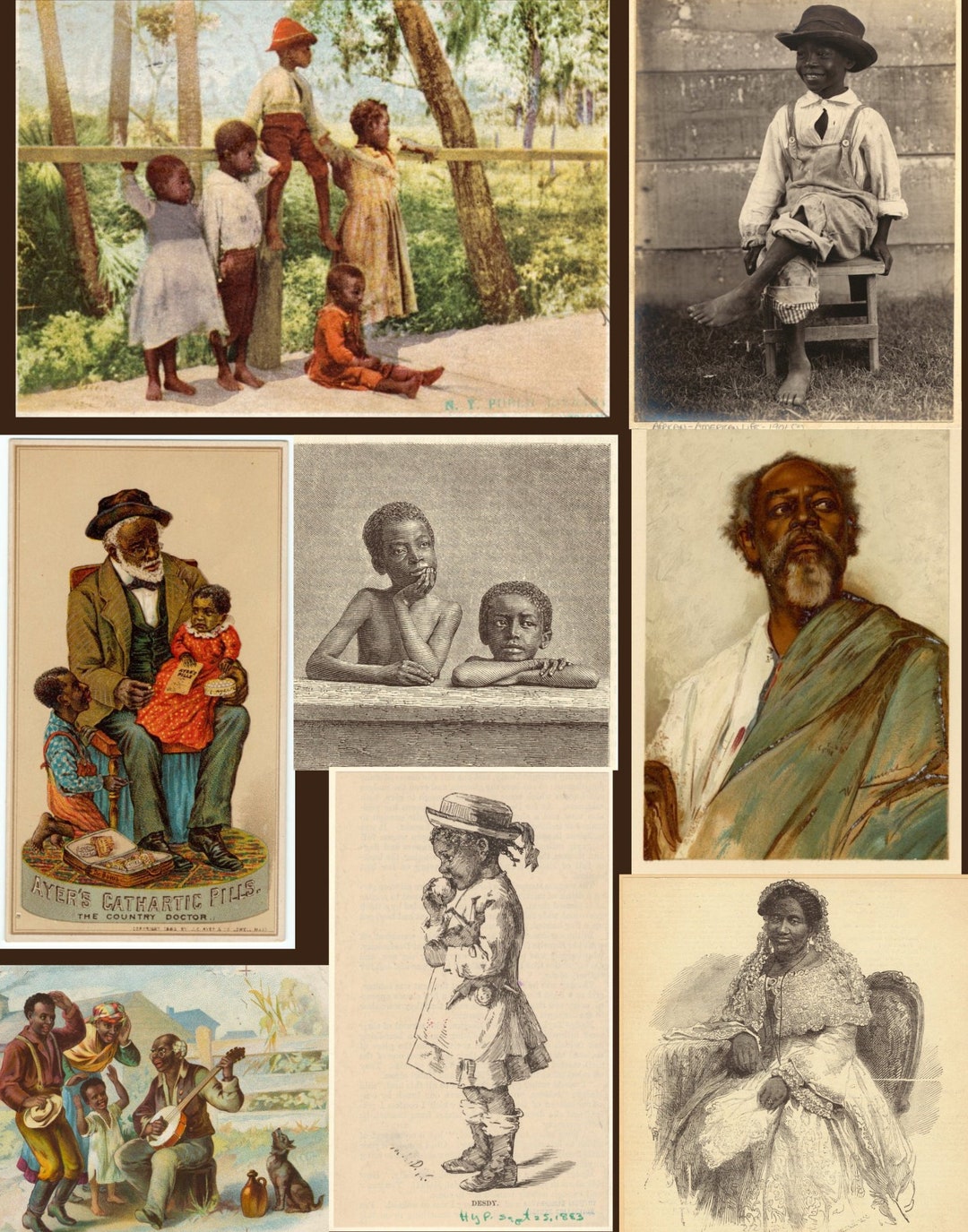 Black Family Art, Black Art, African Art, Minimal African Art, Wall