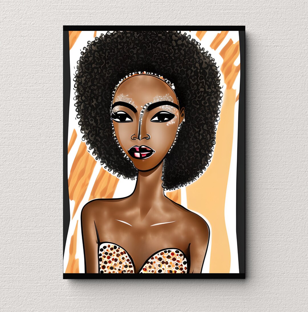 Vintage Black Family Art, Black Art, Vintage African Art, Wall Decor