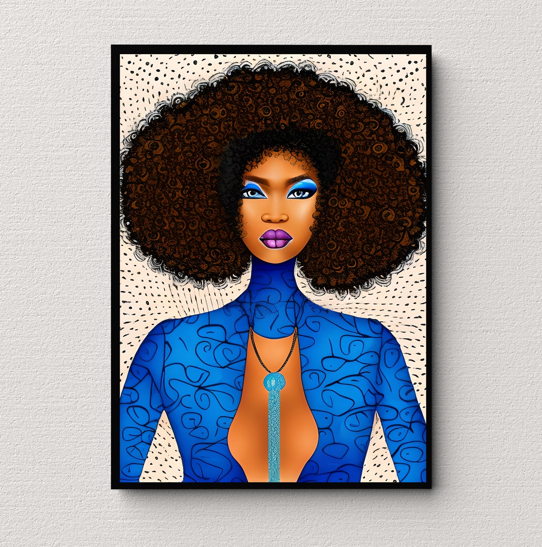 Vintage Black Family Art, Black Art, Vintage African Art, Wall Decor