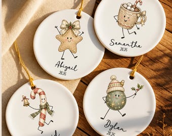 Personalized Best Friends Christmas Ornament, Four Friends Ornament, Coworker Gift, Work Bestie Ornament, Friendship Keepsake 2026