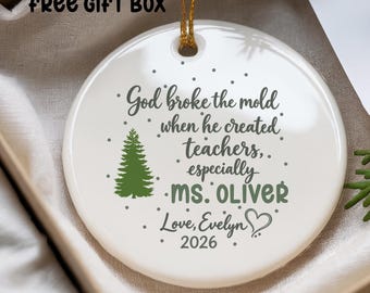Teacher  Ornament listing template