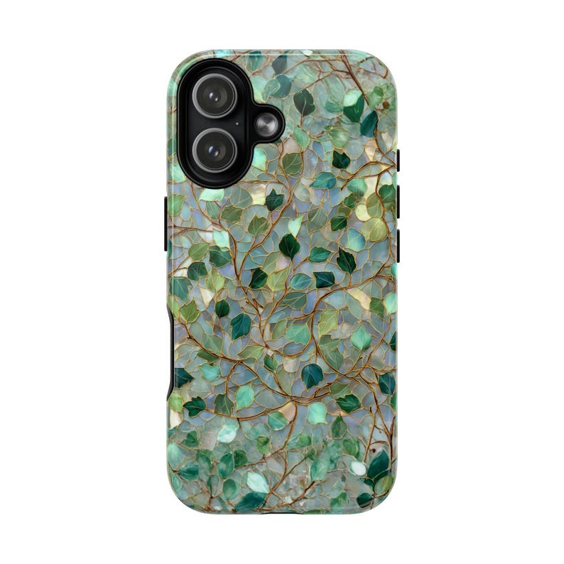 stain glass flowers custom phone case Personalized iPhone 17 16 15 14 13 12 Pro Max monogrammed phone with flower floral phone with initials image 6