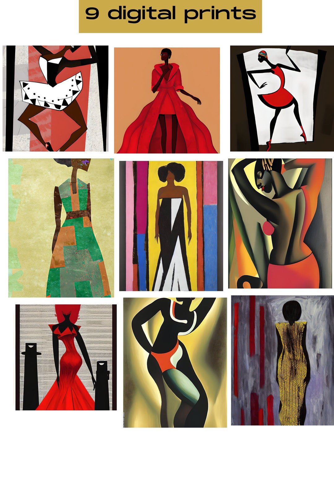 Vintage Black Family Art Black Art Vintage African Art Wall - Etsy