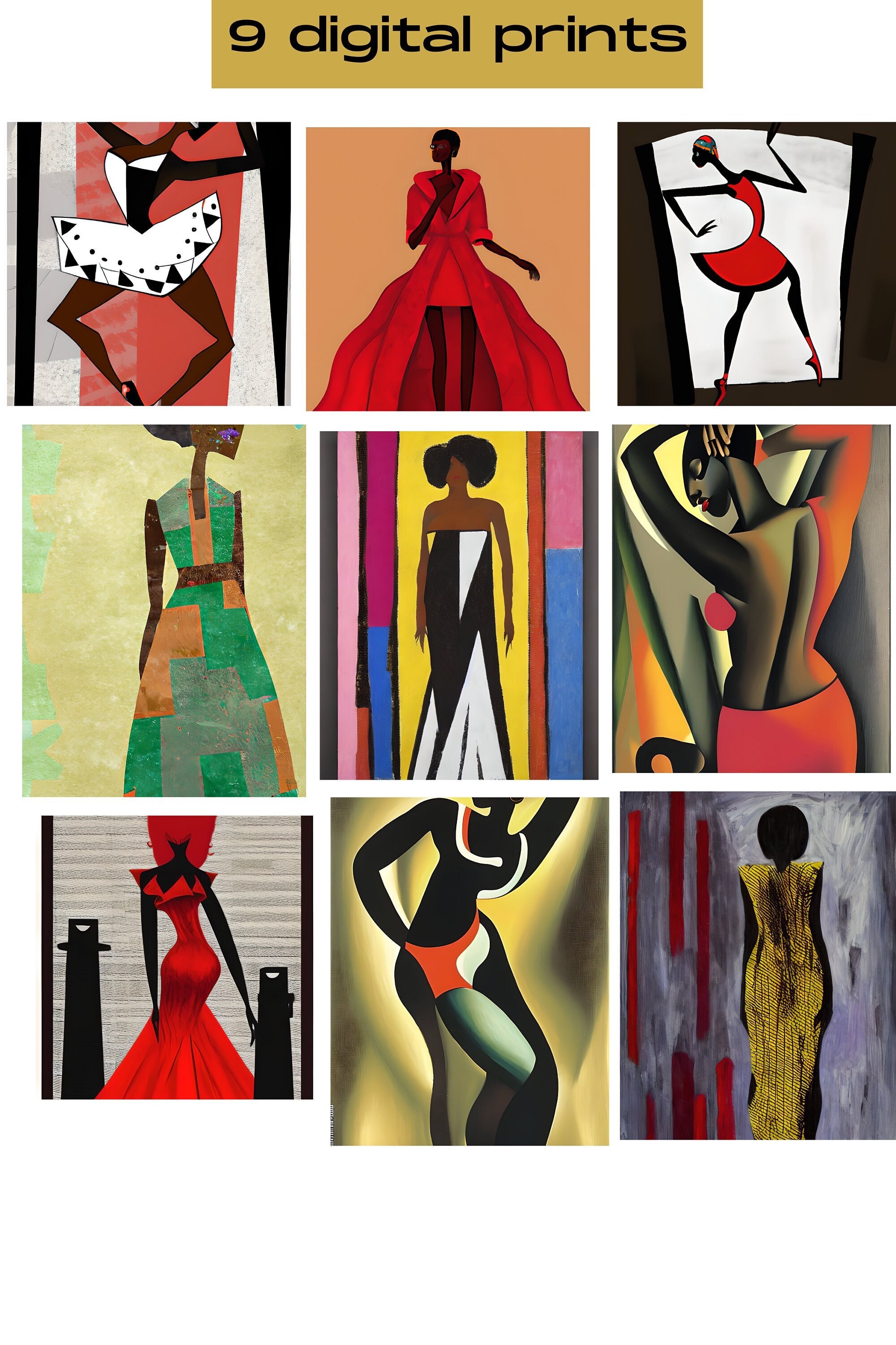 Vintage Black Family Art Black Art Vintage African Art Wall Etsy