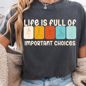 Emoties reguleren angstverlichting yogashirt Inademen Uitademen sweatshirt Angst ronde hals Zelfzorg T-shirt Mindfulness inspirerende sweater