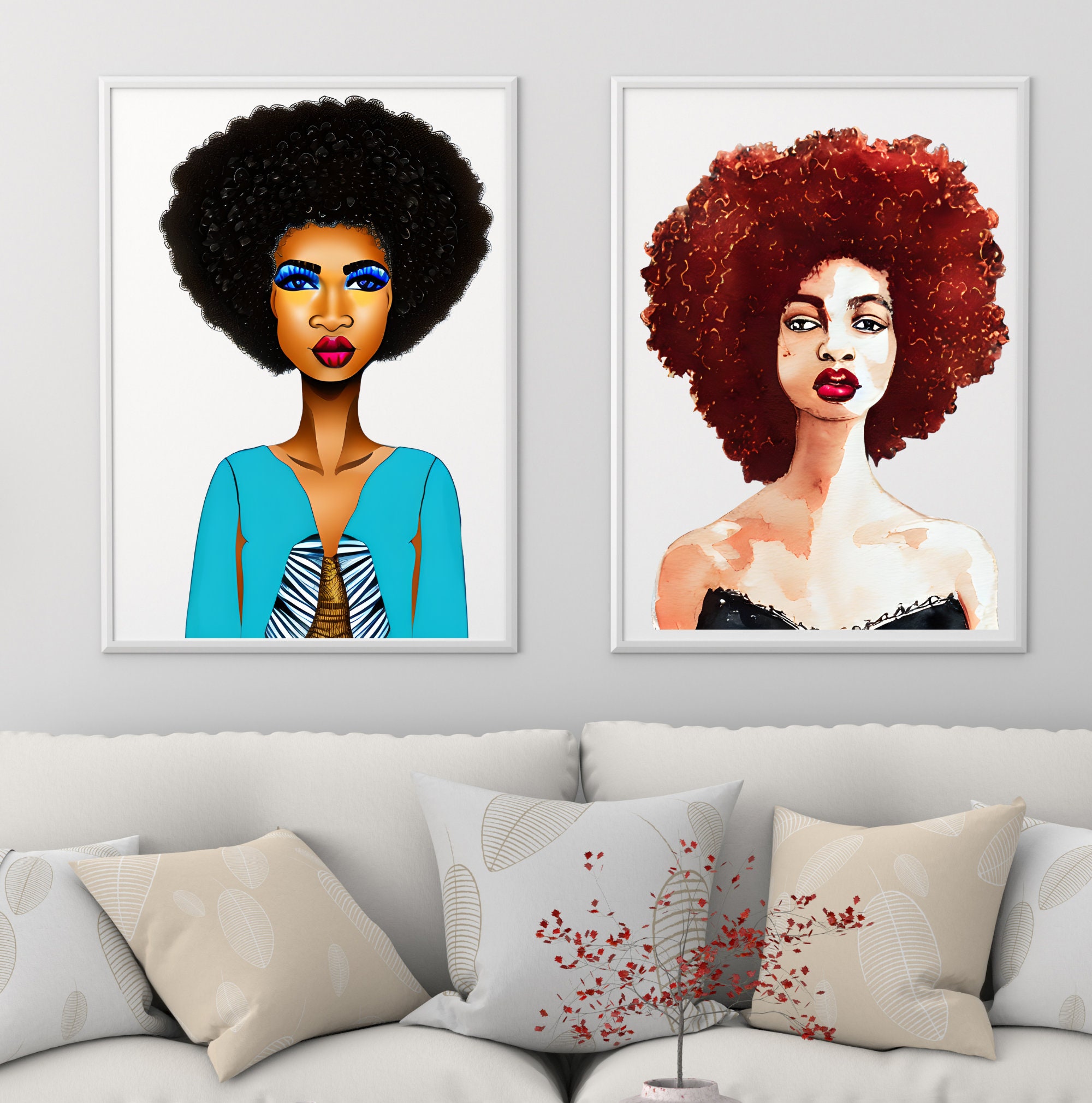 Vintage Black Family Art Black Art Vintage African Art Wall Etsy