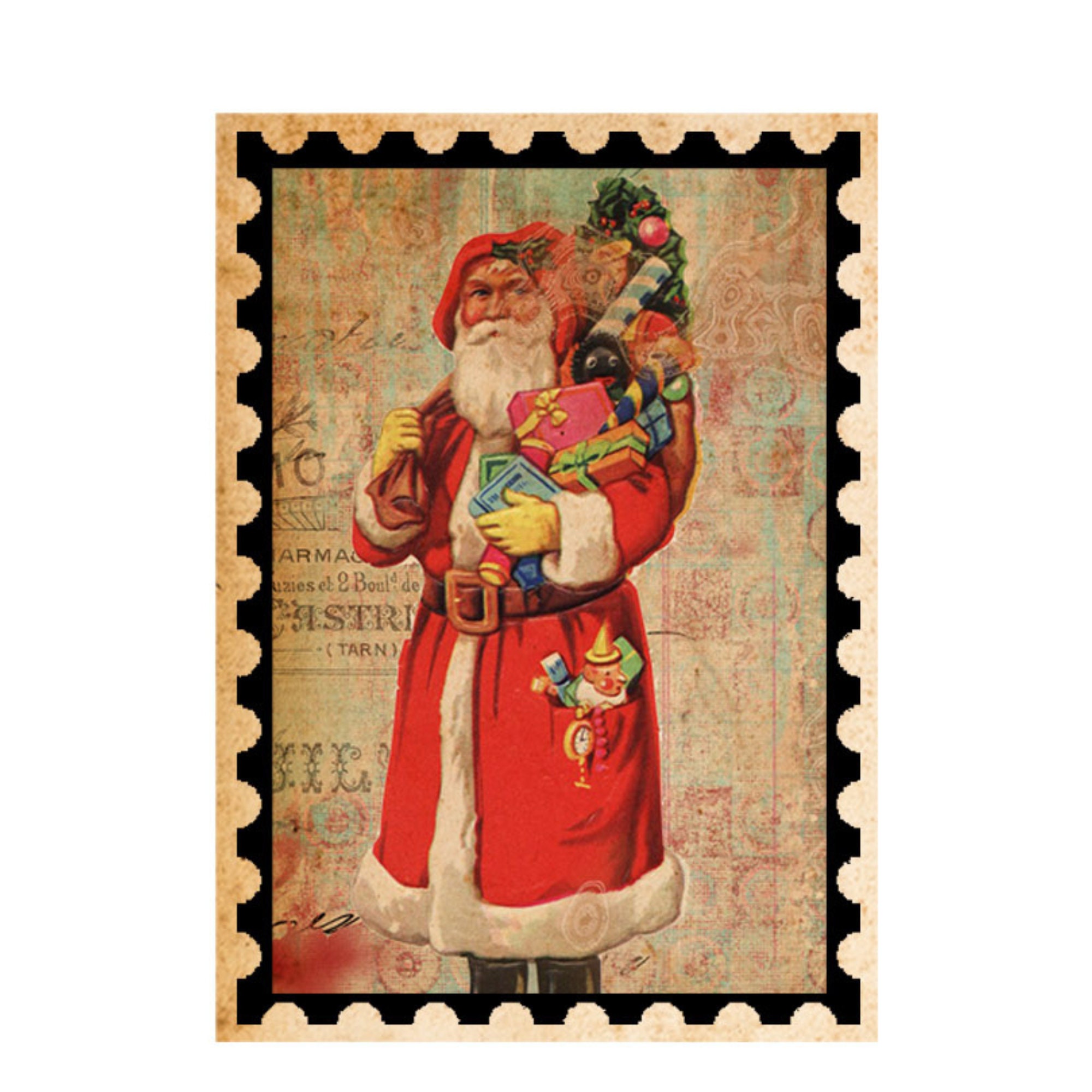 Christmas stamp stickers  Christmas Postage (1659728)