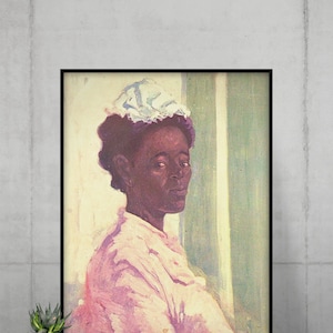 black women art, black women gifts, black girl art print, minimal african art, wall decor art, african home decor, african american art