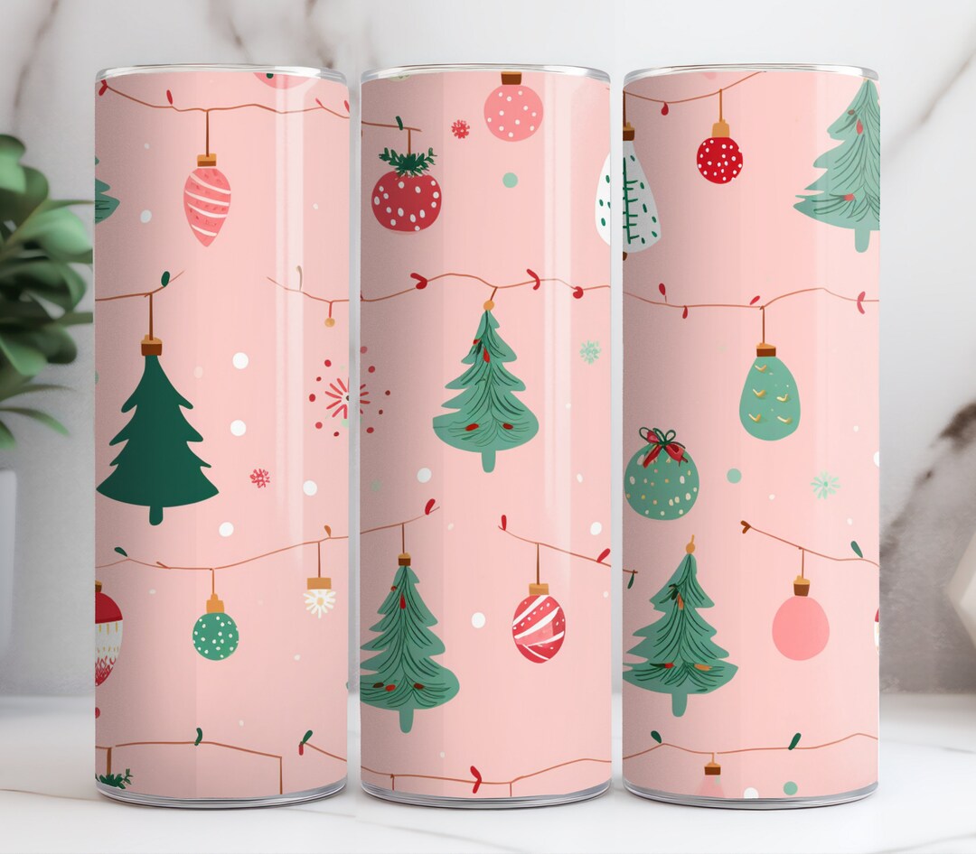 Minimalist Christmas Tumbler Bundle, Xmas Tumbler Wrap, 20oz Sublimation Tumbler Designs, 20oz