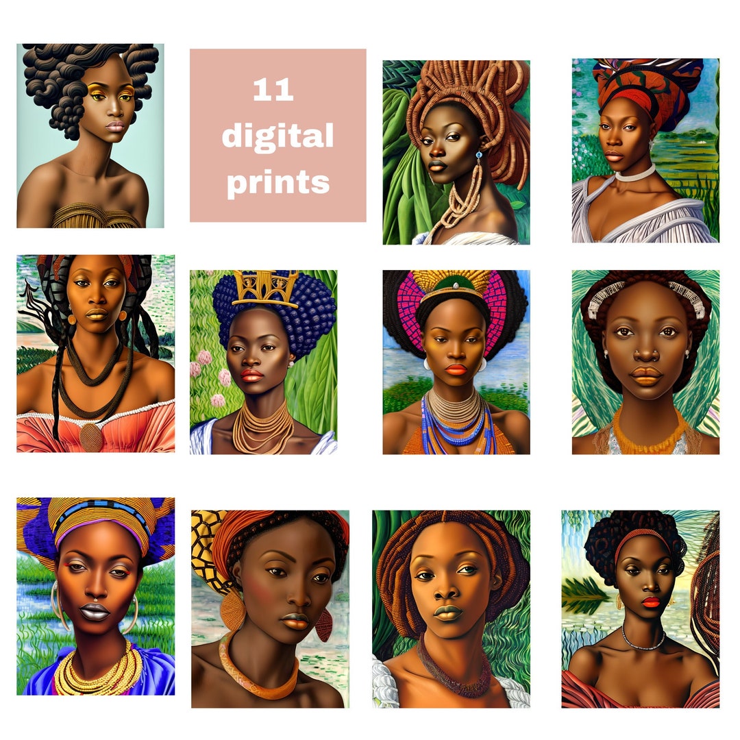 Vintage Black Family Art Black Art Vintage African Art Wall Etsy