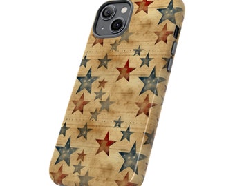 Red White Blue Stars Phone Case, Independence Day Design