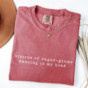Comfort Colors® Merry Christmas Shirt,sugarplum christmas Holiday Tee shirt,Trendy Christmas Tshirt, christmas Shirt for Her, Xmas Eve Shirt