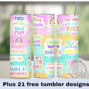 20 oz teacher Tumbler Wrap Sublimation teacher affirmation tumbler png Seamless Designs teacher affirmation Skinny Tumbler 20oz Design png