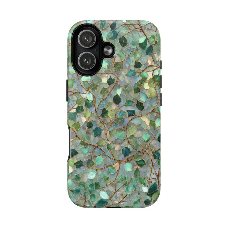 stain glass flowers custom phone case Personalized iPhone 17 16 15 14 13 12 Pro Max monogrammed phone with flower floral phone with initials image 8