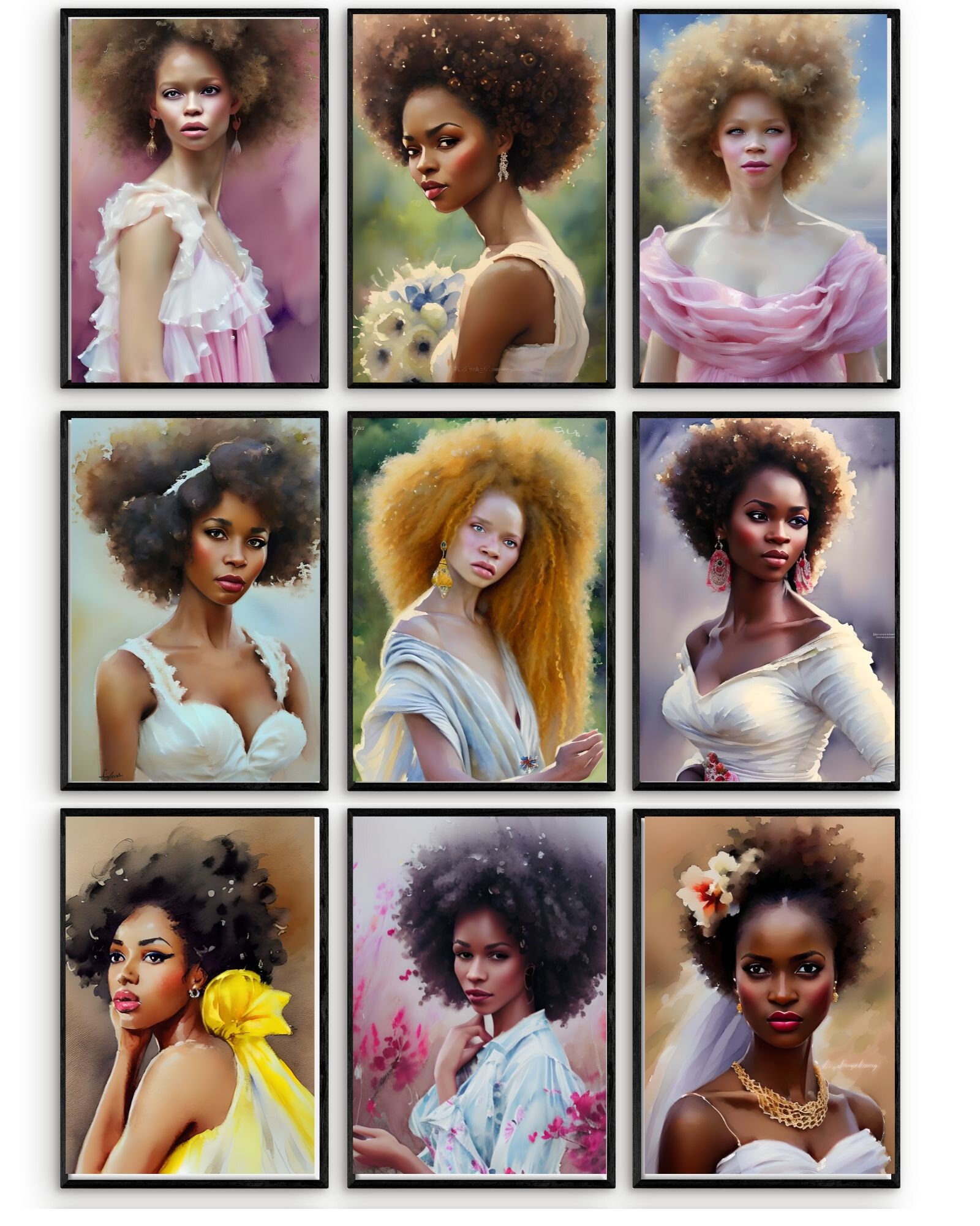 Vintage Black Family Art Black Art Vintage African Art Wall Etsy