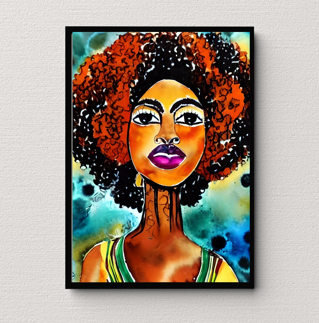 Vintage Black Family Art, Black Art, Vintage African Art, Wall Decor