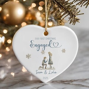 engaged ornament,Engagement Gifts,Engaged Christmas Gift 2025,Engagement Ornament,Engaged Engaged Christmas Ornament,Personalized Ornaments
