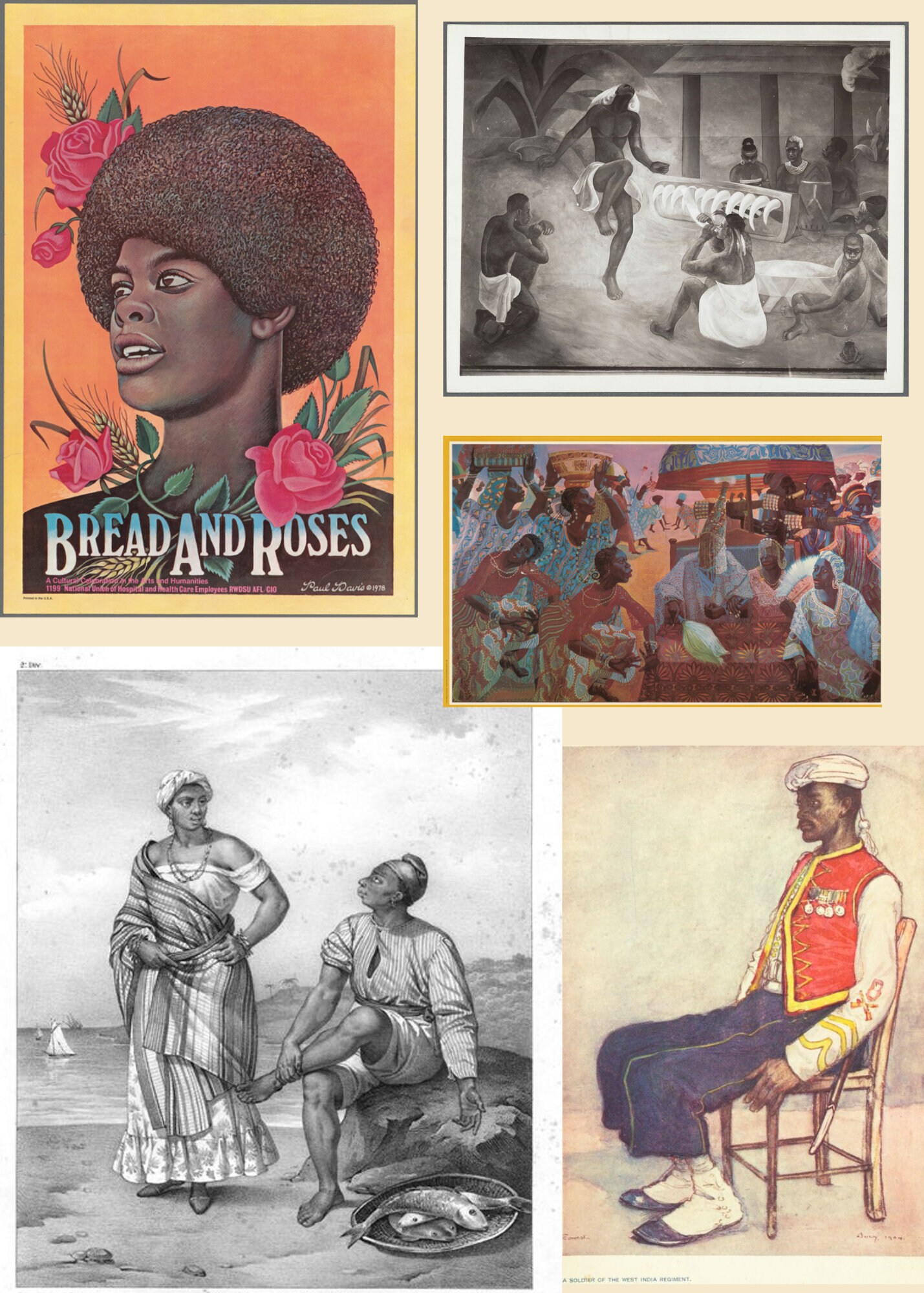 Vintage Black Family Art Black Art Vintage African Art Wall Etsy