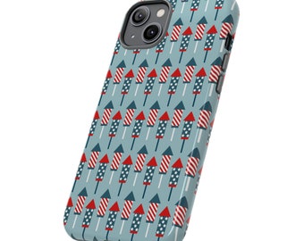 4th of July Fireworks Phone Case, Patriotic Design