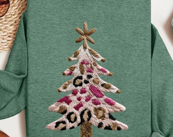 Faux Yarn Merry Christmas tree PNG,leopard print realistic Yarn PNG,animal print christmas tree holiday Sublimation,Christmas Winter Holiday