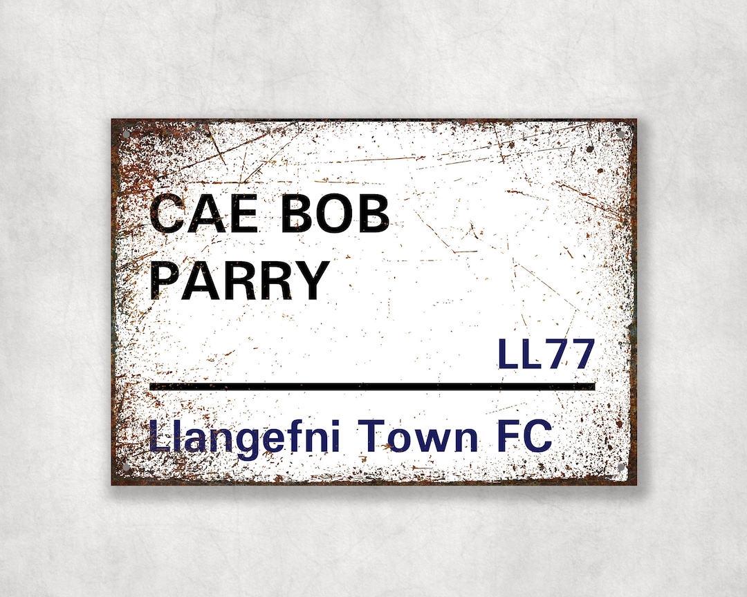 Cae Bob Parry Llangefni Town FC Aluminium Printed Metal Etsy