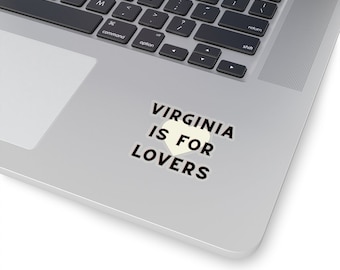 Adesivo "Virginia is for Lovers" con taglio a bacio