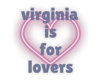 Adesivo Virginia is for Lovers: Cuore