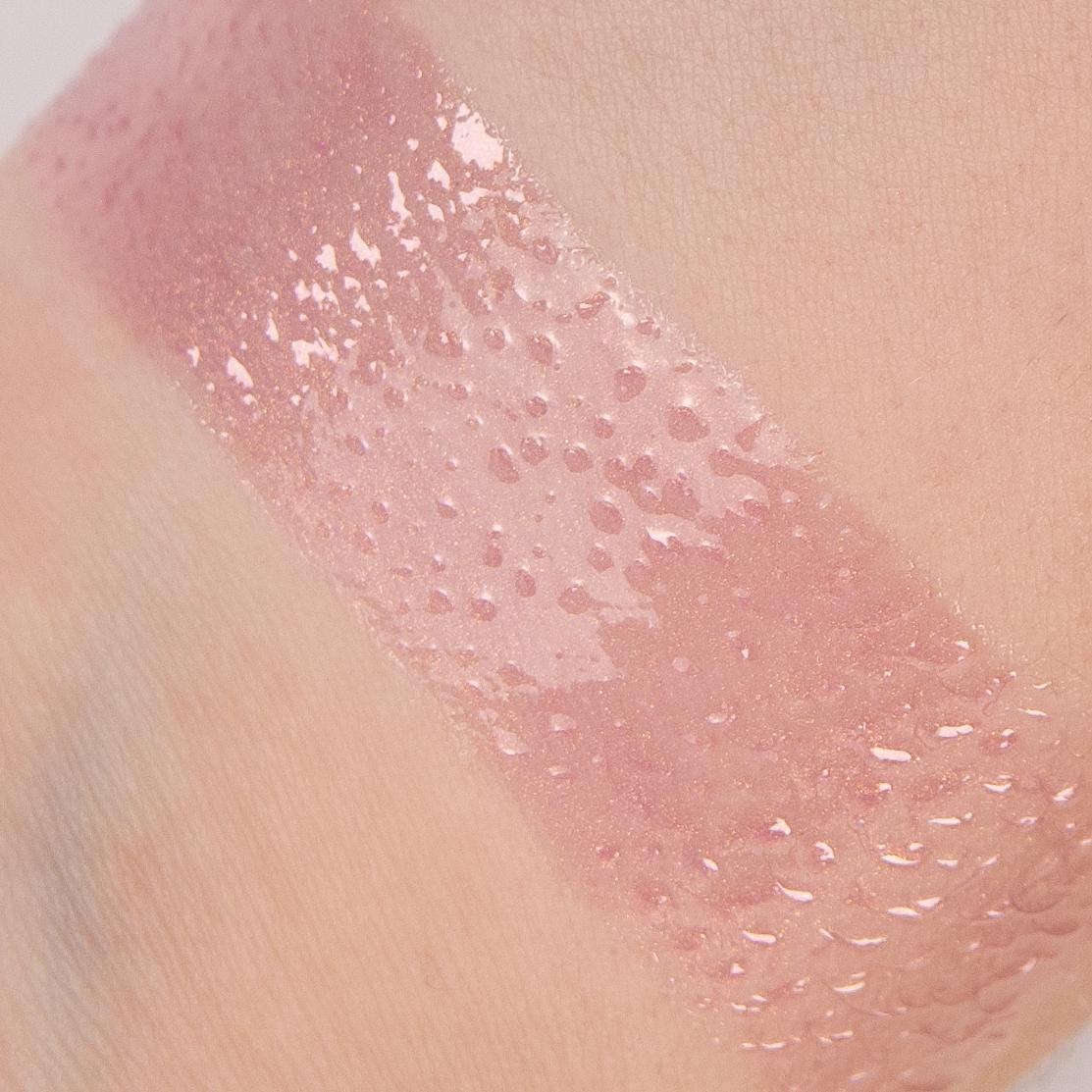 Tricia, Lip Topper, Purple/Mauve Gloss With a Bit of Gold Sparkle, Cruelty-Free, Gloss