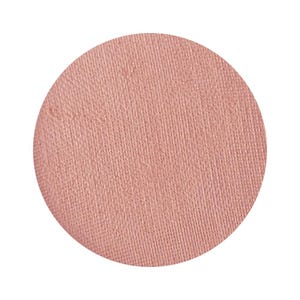 Puede incluir: Un compacto de rubor redondo de color rosa con una superficie texturizada.