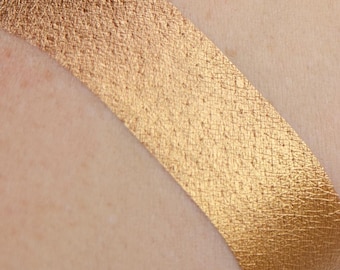 Bronceador, sombra de ojos en crema bronceada, maquillaje de ojos metálico, brillo, libre de crueldad animal, vegano, de larga duración
