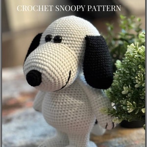 Patrón de crochet digital: Snoopy - Nivel intermedio / Descarga instantánea
