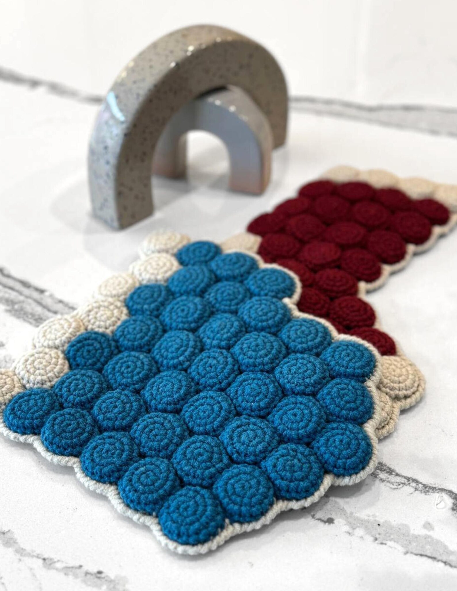 Tree Trivit Pattern Crochet Holiday Trivet Set – Tree, Stocking & Mitten – PDF Pattern - Etsy