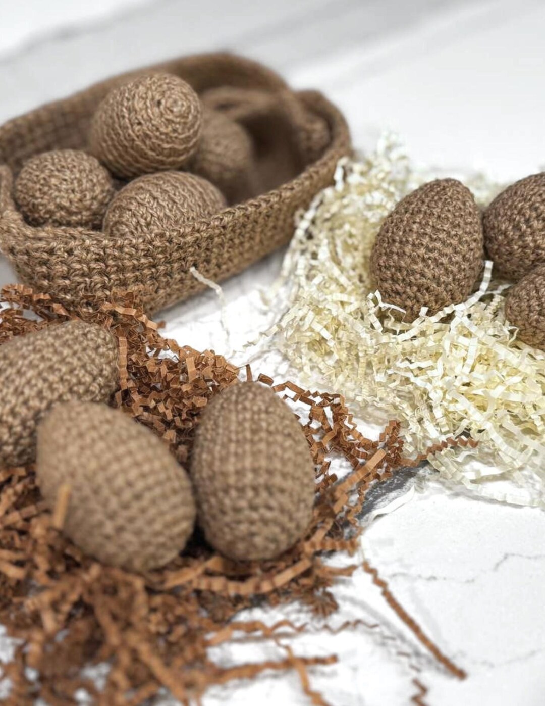 Easter Eggs and Baskets – Crochet Pattern PDF - Etsy