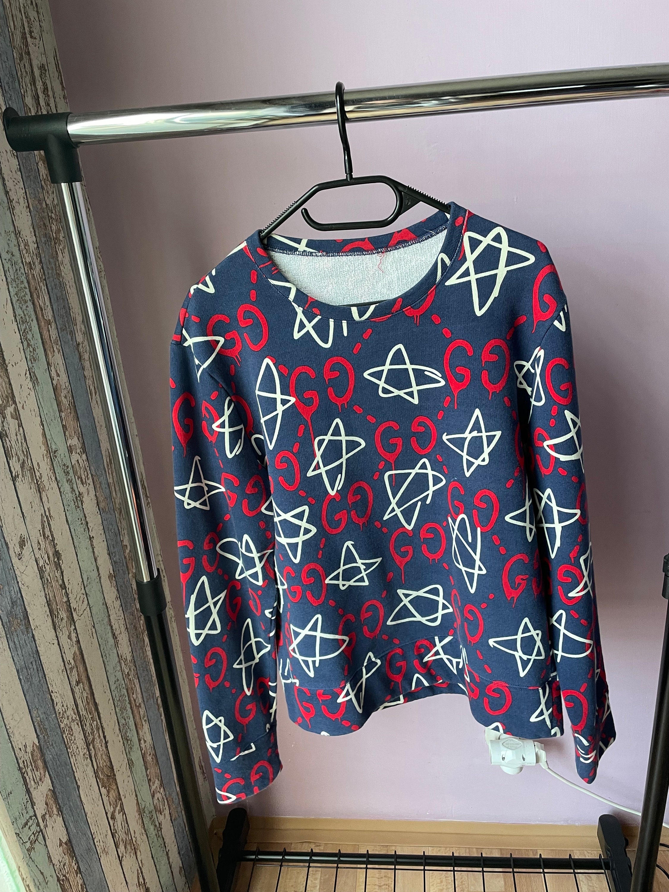 Gucci Ghost Crewneck Etsy