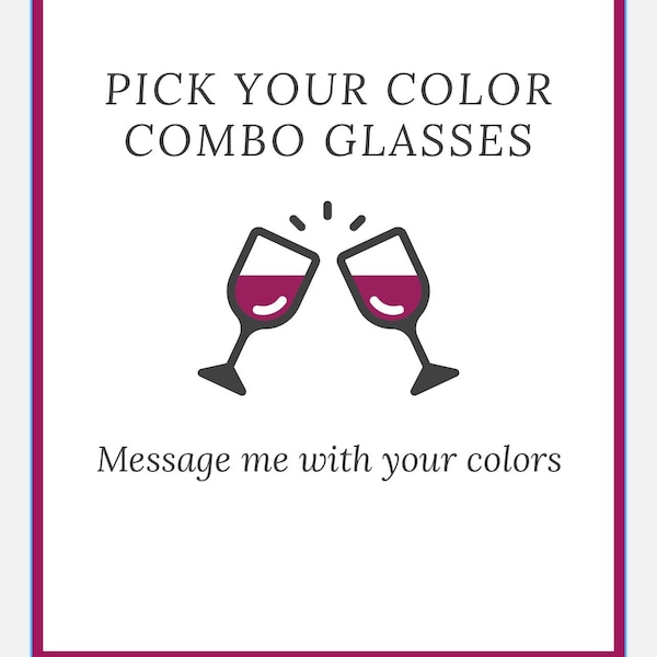 Custom Handmade Resin Wine Glass-Up to Three Colors -You Pick!