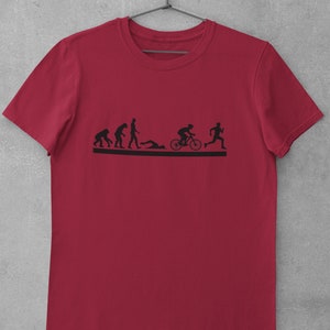 Triathlon Evolution Unisex Heavy Cotton Tee | Triathlon | Swimming | Cycling | Running