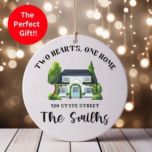 Personalized New Home Christmas Ornament, First Home Ornament Gift, Custom First Christmas In Our New House Ornament 2023, New Home Keepsake