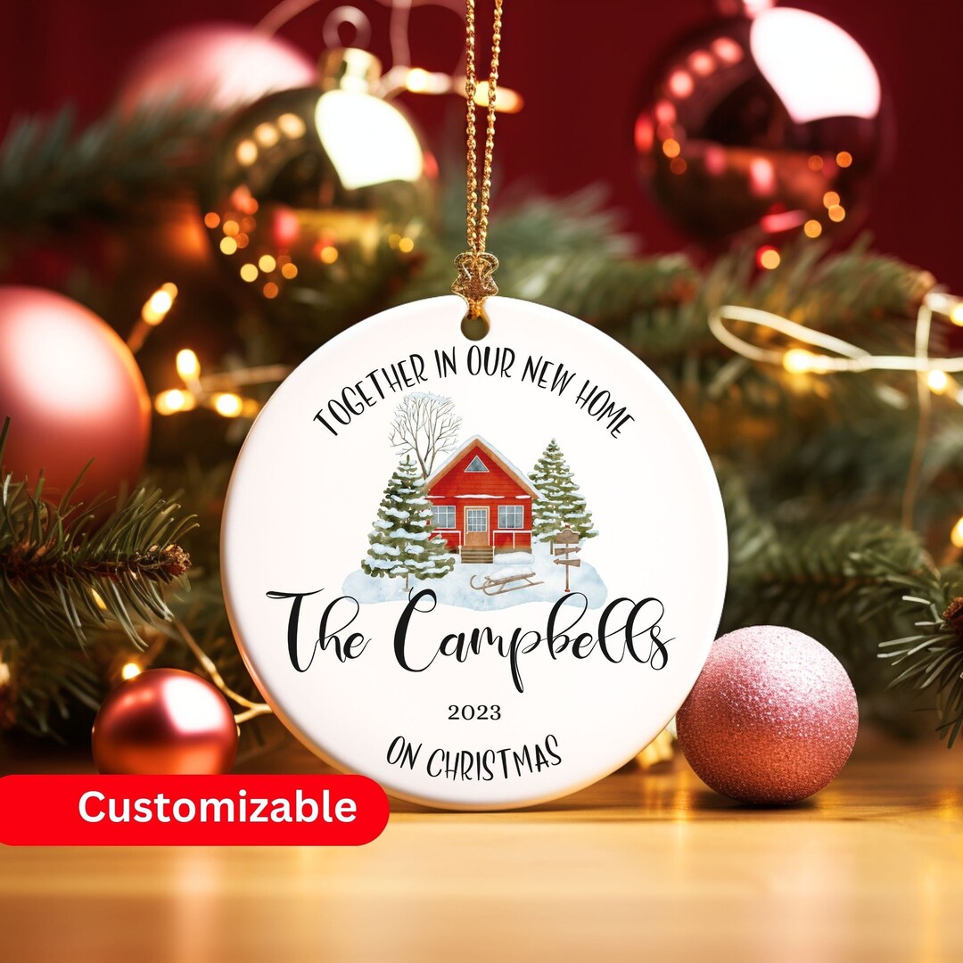 Personalized New Home Christmas Ornament, First Home Ornament Gift