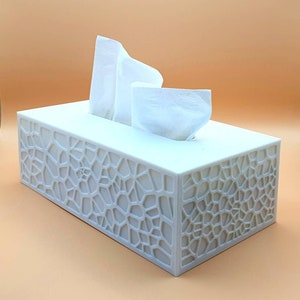 Tissue box "Voronoi" | Cosmetic tissue box | various colours