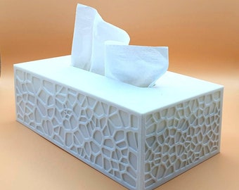 Tissue box "Voronoi" | Cosmetic tissue box | various colors