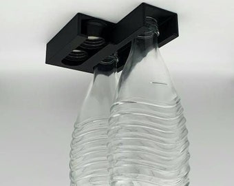 Sodastream bottle holder | PET and crystal glass bottles | Shelf holder | Various colors